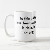 Ridicule, nicht Wut Kaffeetasse (Links)