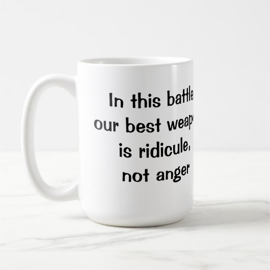 Ridicule, nicht Wut Kaffeetasse (Links)