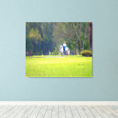 Ridin' im Regen Leinwanddruck (Insitu (Holzboden))