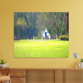 Ridin' im Regen Leinwanddruck (Insitu (Wohnzimmer))