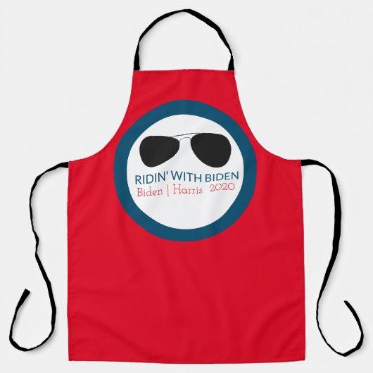 Ridin' mit Biden Aviator Glasses Schürze (Vorderseite)