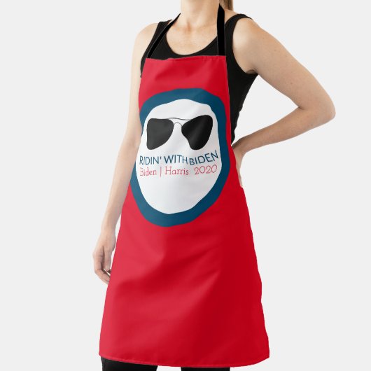 Ridin' mit Biden Aviator Glasses Schürze (InSitu)