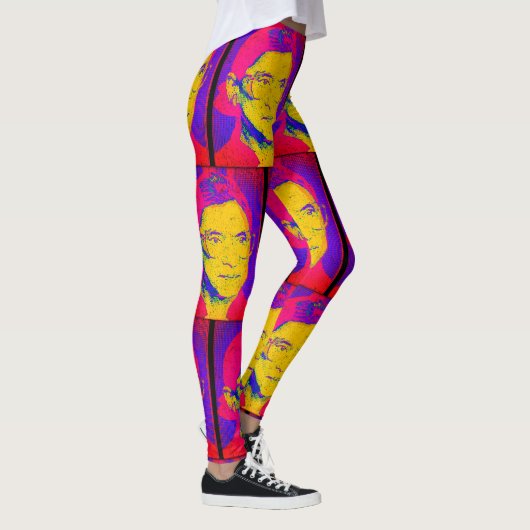 Ridin' mit Biden Ess Eiscreme Retro Sonnenuntergan Leggings (Rechts)