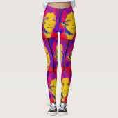 Ridin' mit Biden Ess Eiscreme Retro Sonnenuntergan Leggings (Vorderseite)