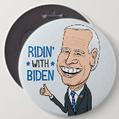 Ridin’ mit Biden Joe Biden Supporter Button (Vorne & Hinten)