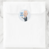 Ridin' mit Biden Joe Biden Supporter Runder Aufkleber (Tasche)