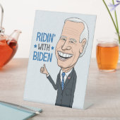 Ridin’ mit Biden Joe Biden Supporter Sockelschild (In Situ)