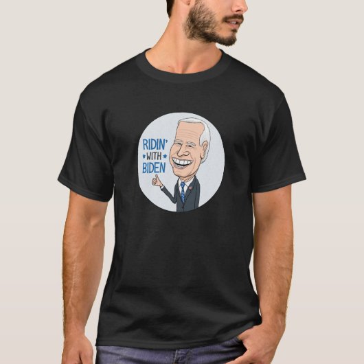 Ridin' mit Biden Joe Biden Supporter T-Shirt (Vorderseite)