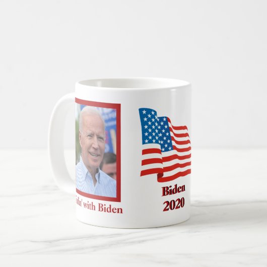 Ridin' mit Biden Kaffeetasse (Vorderseite Links)