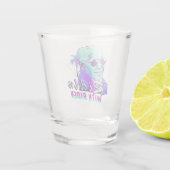 Ridin' mit Biden Synthwave Outrun Retro Palm Schnapsglas (Rückseite)