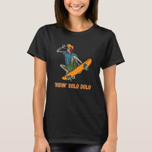 'ridin' Solo Dolo Skateboarder Skelett III T-Shirt