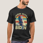 Ridin with Biden 2020 Joe Biden Eating Ice Cream G T-Shirt (Vorderseite)