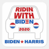 Ridin' with Biden 2020 Stickers (Vorderseite)