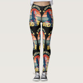 Ridin' with biden Eating Ice Cream Retro Sunset Leggings (Vorderseite)