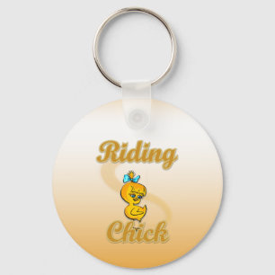 Riding Chick Schlüsselanhänger