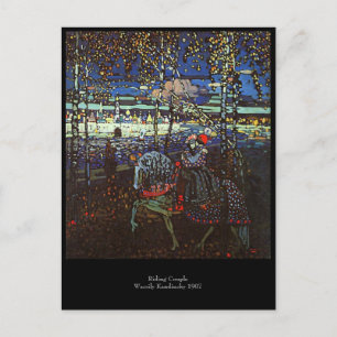 Riding Couple von Wassily Kandinsky 1907 Postkarte