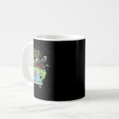 Riding Hippie Van Halloween Kostüm Retro Knochen Kaffeetasse (Vorderseite Links)