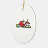RIDING LAWNMOWER KERAMIKORNAMENT (Links)