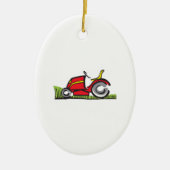 RIDING LAWNMOWER KERAMIKORNAMENT (Vorne)