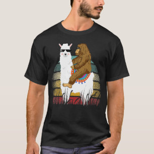 Riding Llama Retro T-Shirt