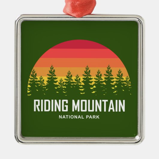Riding Mountain Nationalpark Ornament Aus Metall (Vorne)