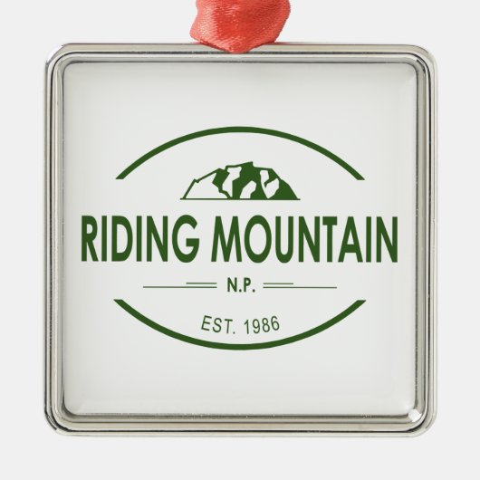 Riding Mountain Nationalpark Ornament Aus Metall (Vorne)
