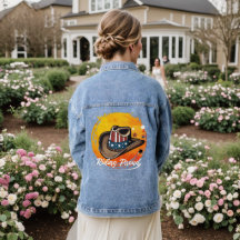 Riding Proud Patriotic Denim Jacket