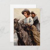 "Riding the Range" von WHD Koerner Dankeskarte (Vorne/Hinten)