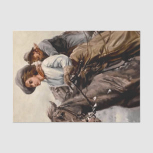 „Riding the Range“ von WHD Koerner Seidenpapier