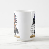 Riding with Wisdom, Rooted in Spirit” Kaffeetasse (Mittel)