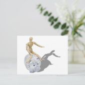 RidingWildHog092110 Postkarte (Stehend Vorderseite)