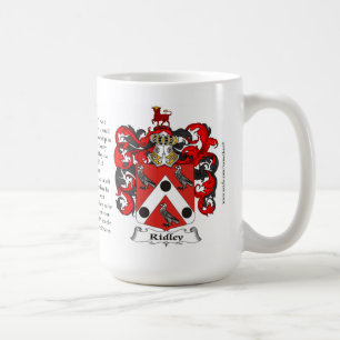 Ridley, der Ursprung, die Bedeutung und das Wappen Kaffeetasse