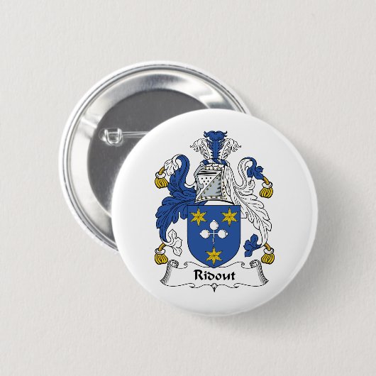 Ridout Familienwappen Button (Vorne & Hinten)