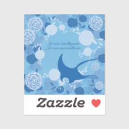 Rie, Fleur de vie, orange, mandala,zen,chakra, Aufkleber