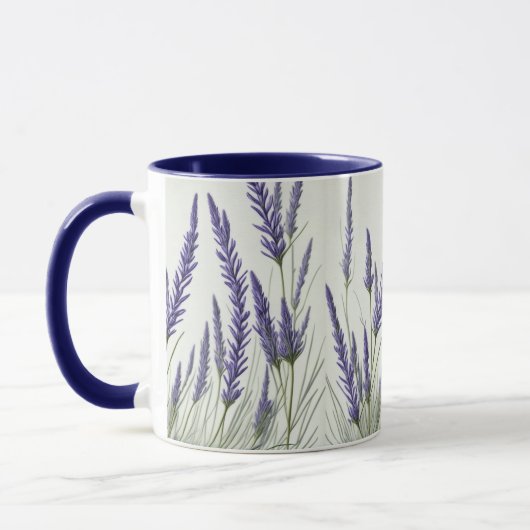 Riech den Lavendel! Schöne Lavendel-Blume Tasse (Links)