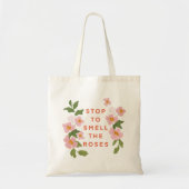 "Riech die Rose" Tote Tasche (Vorne)