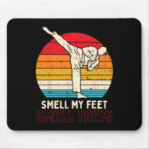 Riech Feet Kick Retro Karate Taekwondo Kampfkünste Mousepad