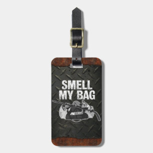 Riech mir in der Tasche (Hockeyschläger). Gepäckanhänger