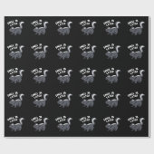 Riech Ya Spater Funny Skunk Pun Dark BG Geschenkpapier (Flach)