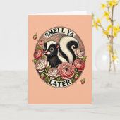 Riech Ya Spater Skunk Karte (Gelbe Blume)