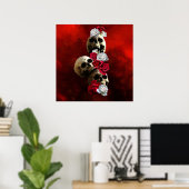 Rieche an den Rosen  Poster (Heimbüro)