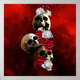 Rieche an den Rosen  Poster