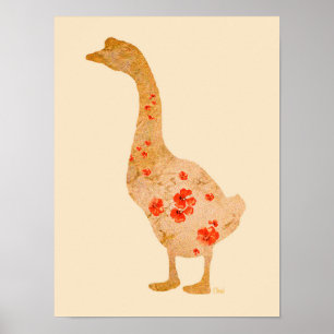 Rieche an den Rosen  Poster
