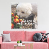 Rieche die Blumen  Leinwanddruck (Insitu (Wohnzimmer))