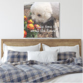 Rieche die Blumen  Leinwanddruck (Insitu (Schlafzimmer))