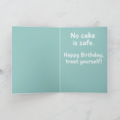 Rieche ich Kuchen? Funny Mops Birthday Karte (Innenseite)