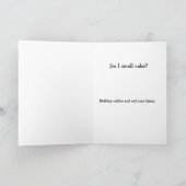 Rieche ich Kuchen? Geburtstagwünsche... Karte (Innenseite)