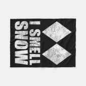 Rieche Schnee Ski Freestyle schwierig Diamant Fleecedecke (Vorderseite (Horizontal))