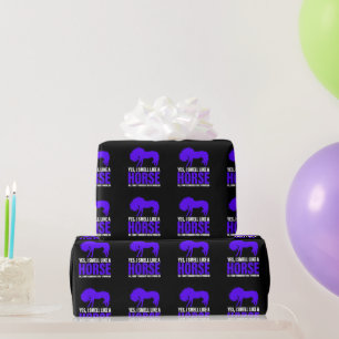 Rieche wie ein Pferd auf Royal Geschenkpapier