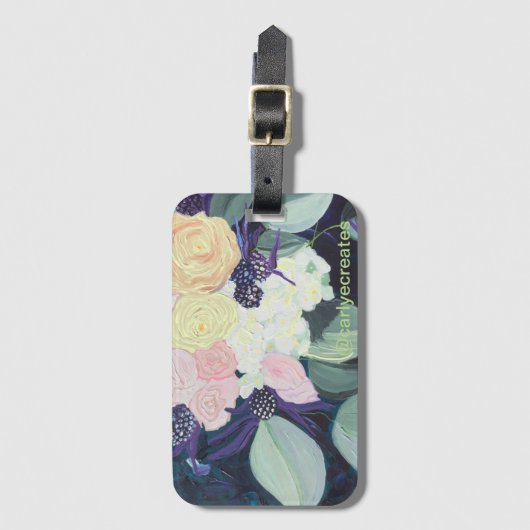 Riechen der Rose Gepäckanhänger (Vorderseite Vertikal)